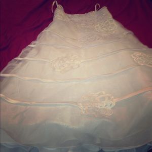 A flower girl dress